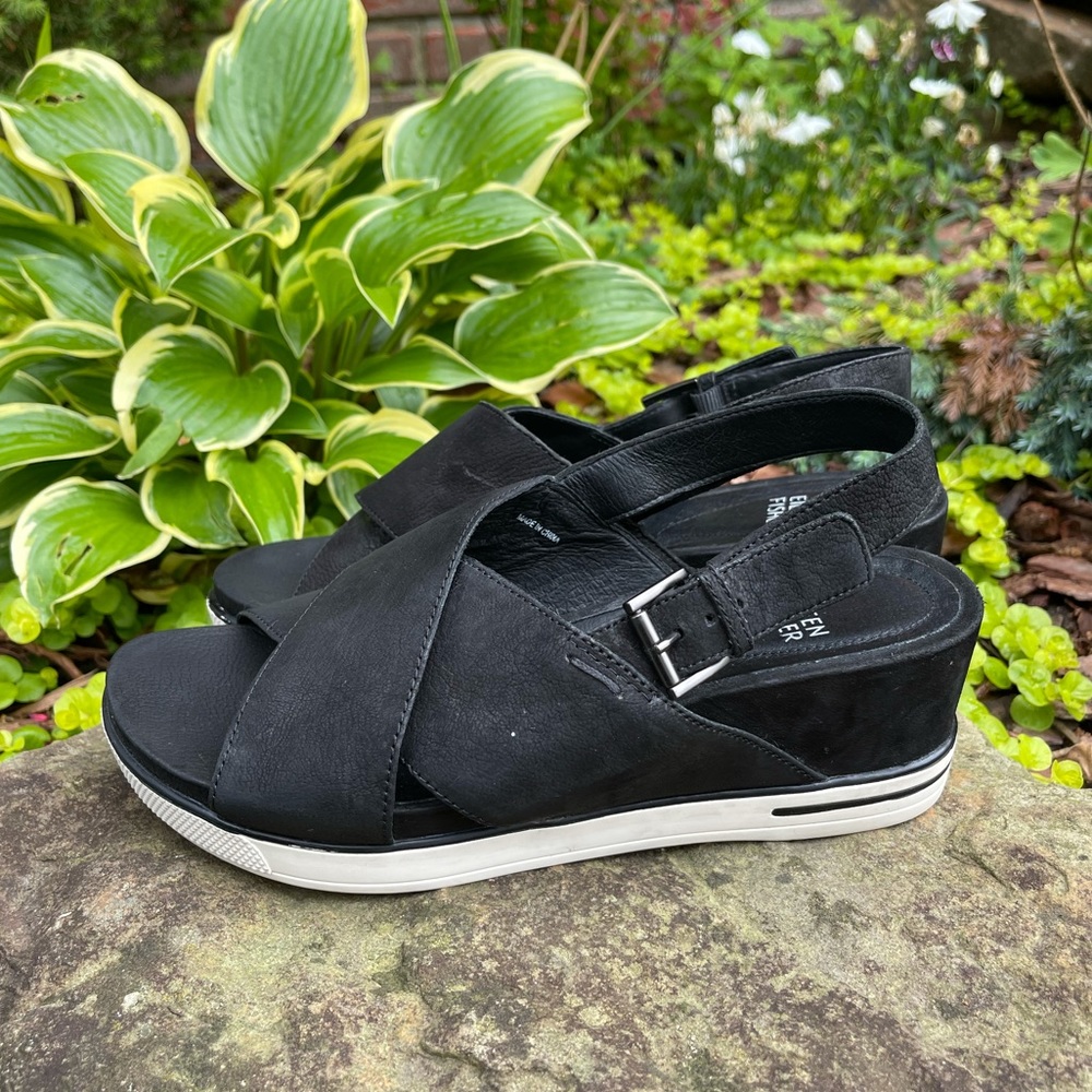 Eileen Fisher Sports Criss Cross Sandals Size 7